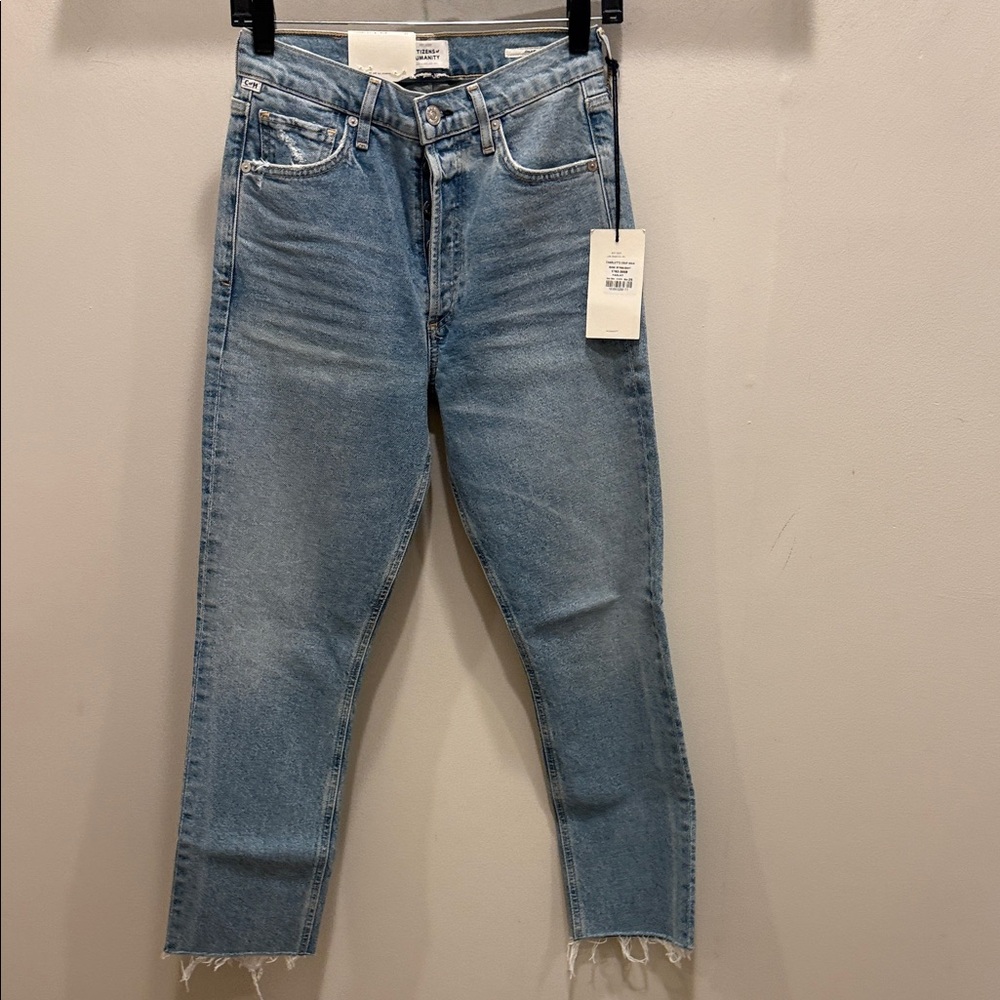 Citizens of Humanity Charlotte Crop High Rise Straight in Parlay. Size 25. NWT